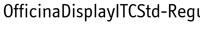 OfficinaDisplayITCStd-Regular