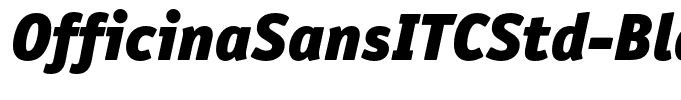 OfficinaSansITCStd-BlackItalic