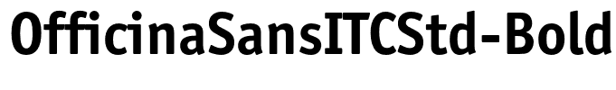 OfficinaSansITCStd-Bold