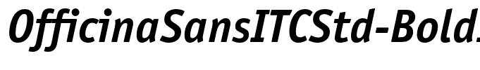 OfficinaSansITCStd-BoldItalic