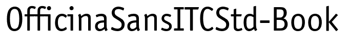 OfficinaSansITCStd-Book