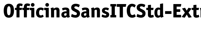 OfficinaSansITCStd-ExtraBold