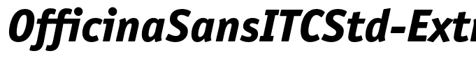 OfficinaSansITCStd-ExtraBoldIta