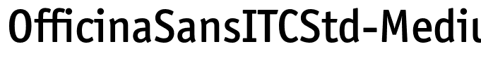 OfficinaSansITCStd-Medium