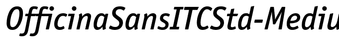 OfficinaSansITCStd-MediumItalic