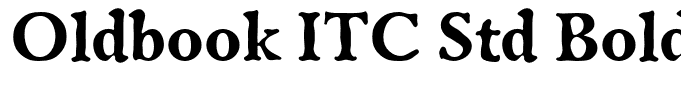 Oldbook ITC Std Bold