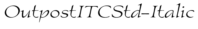 OutpostITCStd-Italic