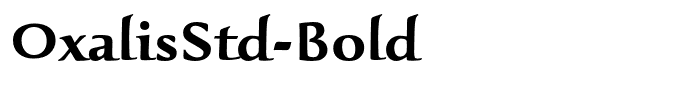 OxalisStd-Bold