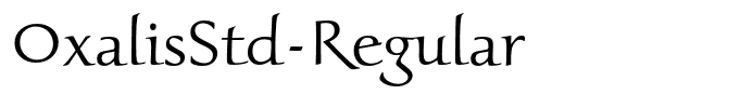 OxalisStd-Regular