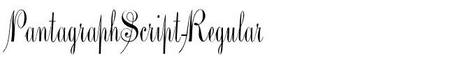 PantagraphScript-Regular