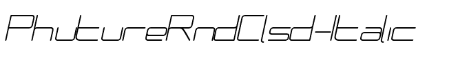PhutureRndClsd-Italic