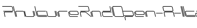 PhutureRndOpen-A-Italic