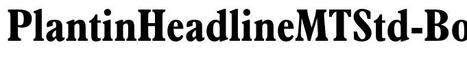 PlantinHeadlineMTStd-BoldCn