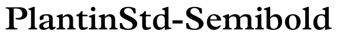 PlantinStd-Semibold