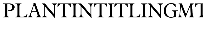 PlantinTitlingMTStd
