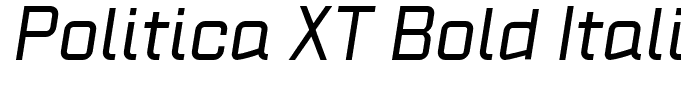 Politica XT Bold Italic