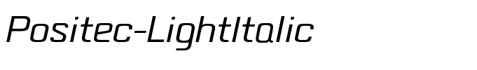 Positec-LightItalic