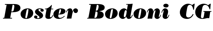 Poster Bodoni CG Italic