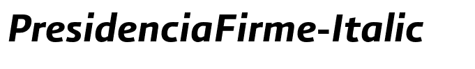 PresidenciaFirme-Italic