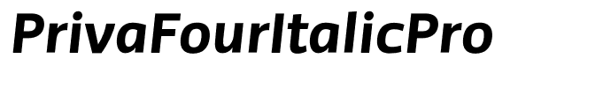 PrivaFourItalicPro