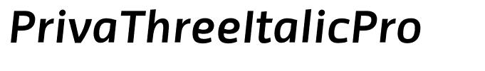 PrivaThreeItalicPro