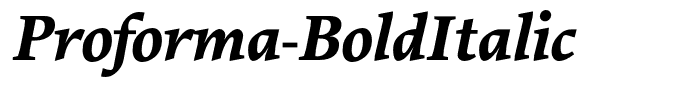 Proforma-BoldItalic