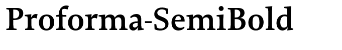 Proforma-SemiBold