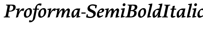 Proforma-SemiBoldItalic