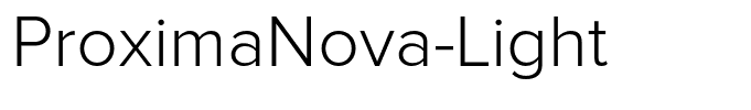 ProximaNova-Light