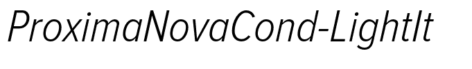 ProximaNovaCond-LightIt