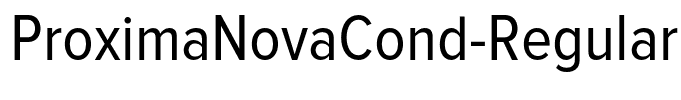 ProximaNovaCond-Regular