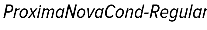 ProximaNovaCond-RegularIt