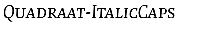 Quadraat-ItalicCaps