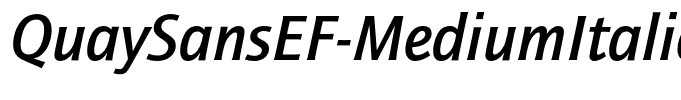 QuaySansEF-MediumItalic