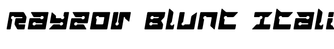 Rayzor Blunt Italic