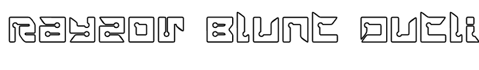 Rayzor Blunt Outline