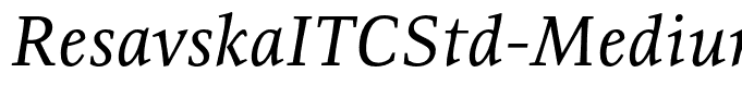 ResavskaITCStd-MediumItalic