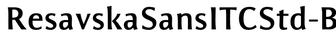 ResavskaSansITCStd-Bold