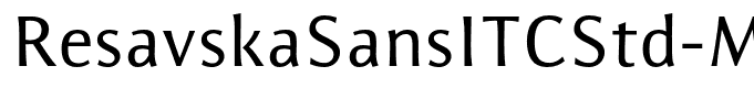 ResavskaSansITCStd-Medium