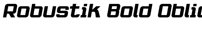 Robustik Bold Oblique