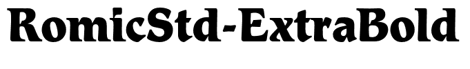 RomicStd-ExtraBold