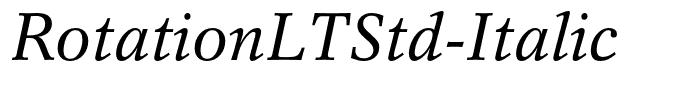 RotationLTStd-Italic