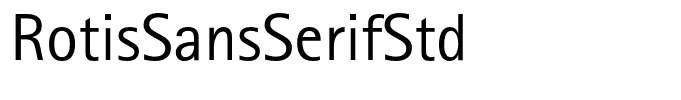 RotisSansSerifStd