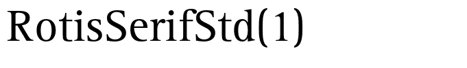 RotisSerifStd(1)