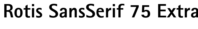 Rotis SansSerif 75 ExtraBold