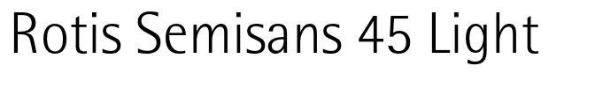 Rotis Semisans 45 Light