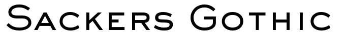 Sackers Gothic Medium AT
