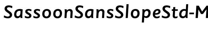 SassoonSansSlopeStd-Medium