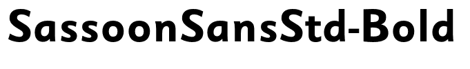 SassoonSansStd-Bold