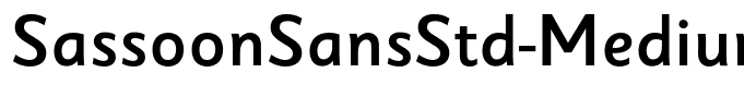 SassoonSansStd-Medium